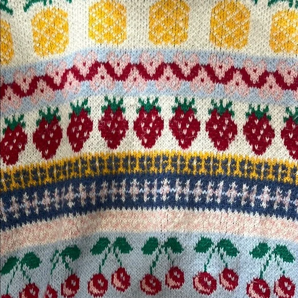 Zara Pink Multicolor Patterned Sweater - Picture 3 of 4